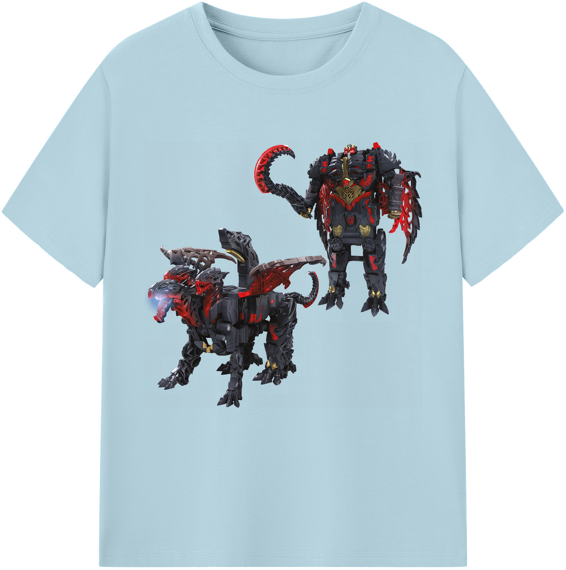（画像用） Transformers トランスフォーマー 綿100％半袖Tシャツ（フロントプリント）